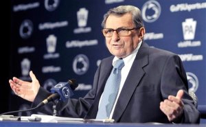 Penn State's Joe Paterno on Nov. 11 at his weekly news conference.